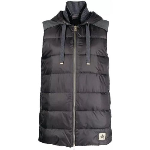 Logo-Patch Padded Gilet - Größe 42 - Lorena Antoniazzi - Modalova