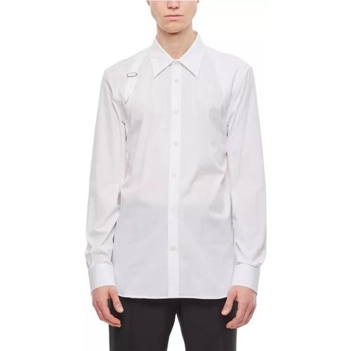 Harness Cotton Shirt - Größe 16 ,5 - white - alexander mcqueen - Modalova