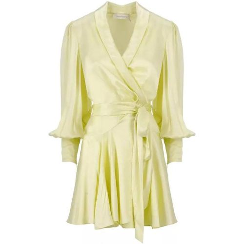 Silk Wrap Mini Dress - Größe 1 - yellow - Zimmermann - Modalova