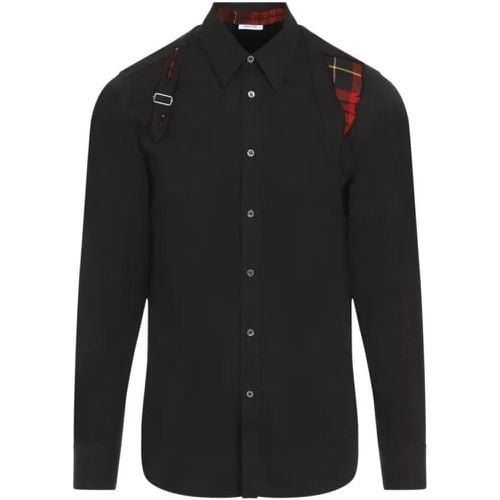 Distressed Harness Shirt - Größe 15 - schwarz - alexander mcqueen - Modalova