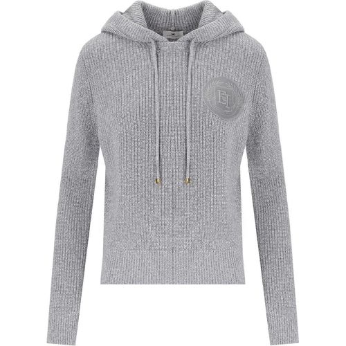 PERLE UND ELFENBEIN SWEATSHIRT - Größe 40 - Elisabetta Franchi - Modalova