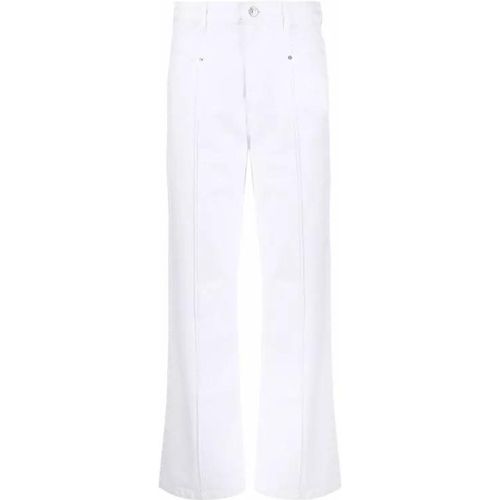 Straight-Leg White Trousers - Größe 36 - white - Isabel marant - Modalova
