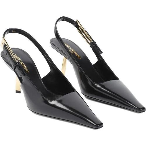 Pumps & High Heels - Black Leather Lee 75 Pump - Gr. 36 (EU) - in - für Damen - Saint Laurent - Modalova