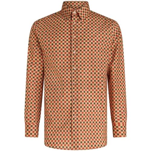 Multicolored Micro Geometric Pattern Shirt - Größe 42 - brown - ETRO - Modalova