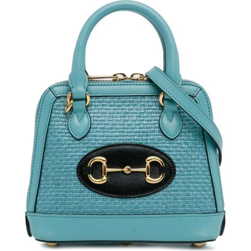 Totes & Shopper - Mini Raffia Horsebit 1955 Top Handle Bag - Gr. unisize - in - für Damen - Gucci - Modalova