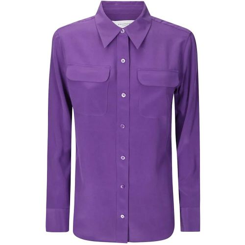 Slim Signature Shirt - Größe M - Equipment - Modalova