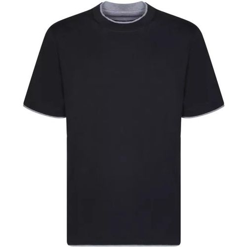 Cotton T-Shirt - Größe L - black - BRUNELLO CUCINELLI - Modalova