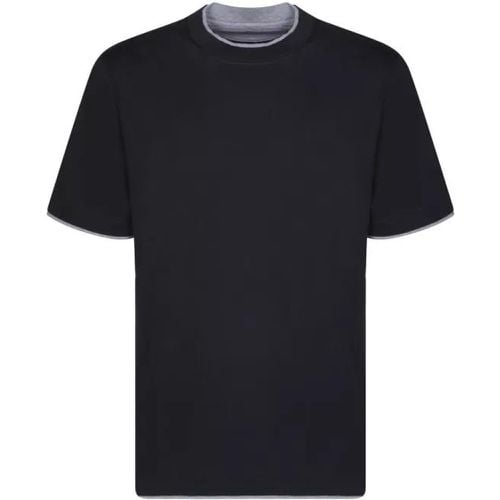 Cotton T-Shirt - Größe M - black - BRUNELLO CUCINELLI - Modalova