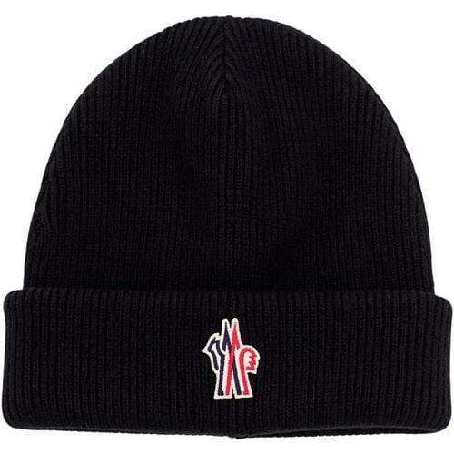 Caps & Mützen - Ribbed Cuffed Logo Hat - Gr. ONE SIZE - in - für Damen - Moncler - Modalova