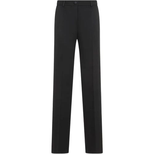 Black Virgin Wool Pants - Größe 42 - Dolce&Gabbana - Modalova