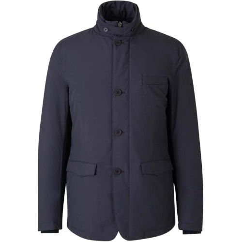 Blue Jacket With High Collar - Größe 50 - Herno - Modalova