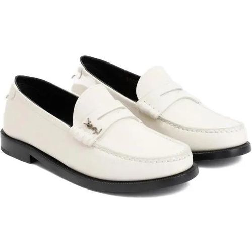 Loafers & Ballerinas - Leather Pearl Loafers - Gr. 38 (EU) - in - für Damen - Saint Laurent - Modalova