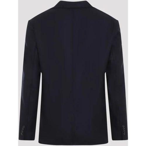 Navy-Blue Sapphire Wool Ds Jacket - Größe L - Brioni - Modalova