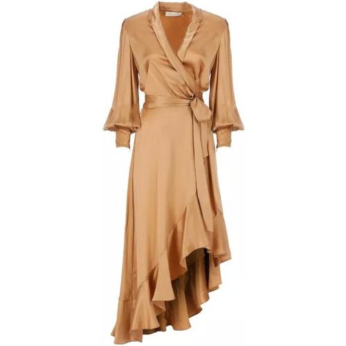 Silk Wrap Midi Dress - Größe 1 - brown - Zimmermann - Modalova