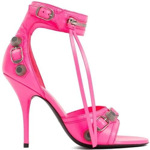 Sandalen & Sandaletten - Fluo Cagole Leather Sandals - Gr. 36 (EU) - in Rosa - für Damen - Balenciaga - Modalova