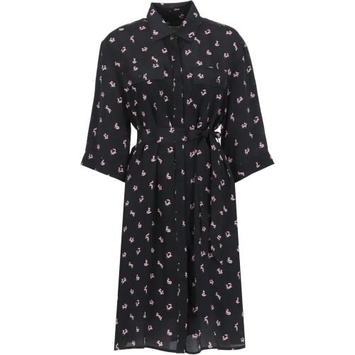 Viscose Chemisier Dress - Größe 40 - Maison Kitsune - Modalova