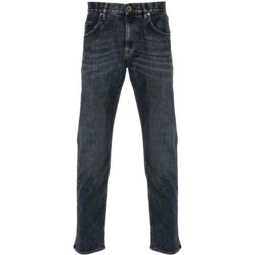 Stonewashed Slim Cut Jeans - Größe 32 - blau - Eleventy - Modalova