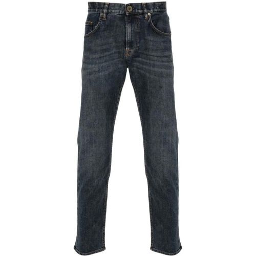 Stonewashed Slim Cut Jeans - Größe 33 - Eleventy - Modalova