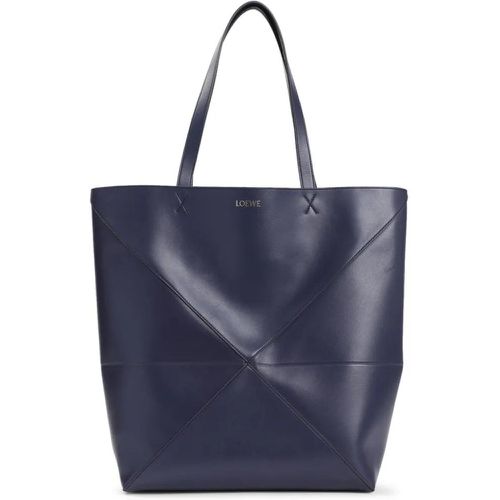 Totes & Shopper - Blue Leather Puzzle Fold Large Tote - Gr. unisize - in - für Damen - Loewe - Modalova