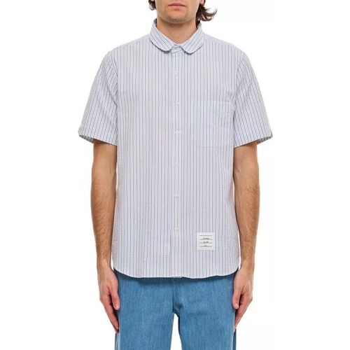 Round Collar Cotton Shirt - Größe 2 - blue - Thom Browne - Modalova