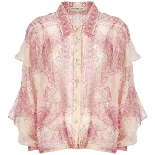 Long sleeve Silk Shirt - Größe S - pink - Philosophy Di Lorenzo Serafini - Modalova