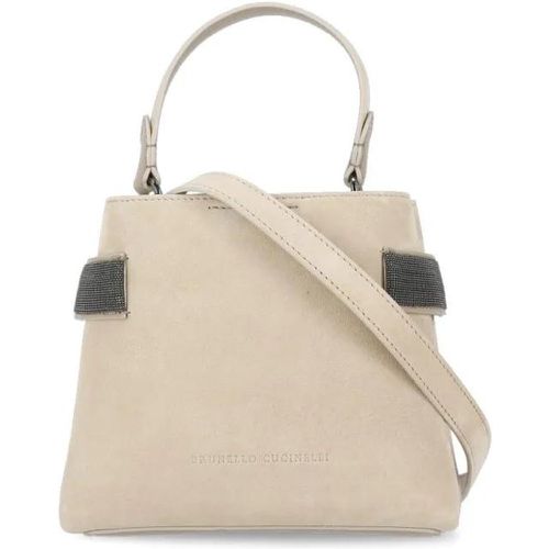 Crossbody Bags - Suede Leather Hand Bag - Gr. unisize - in - für Damen - BRUNELLO CUCINELLI - Modalova