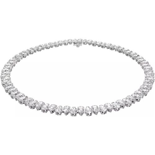 Halskette - Millenia Pear cut Rhodium plated - Gr. unisize - in Weiß - für Damen - Swarovski - Modalova