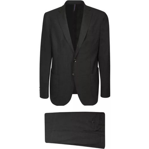 Black Wool-Blend Suit - Größe 46 - black - Dell'oglio - Modalova