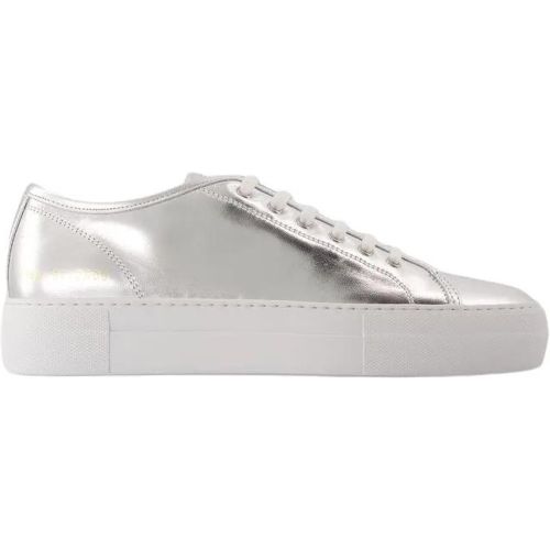 Low-Top Sneaker - Tournament Super Shiny Sneakers - Leather - Silver - für Damen - Common Projects - Modalova