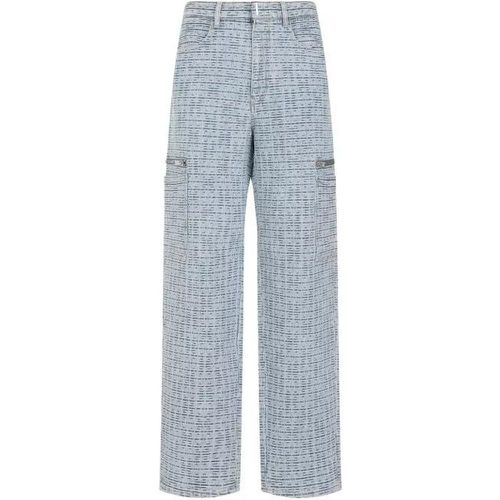 Light Blue Cotton Pants - Größe 30 - blue - Givenchy - Modalova