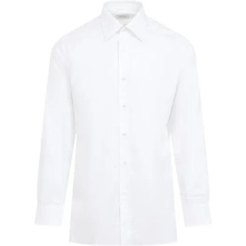 White Cotton Shirt - Größe 42 - Brioni - Modalova