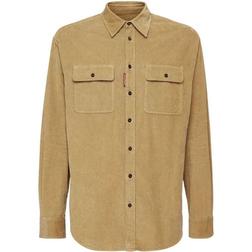 Sand Corduroy Shirt - Größe 46 - Dsquared2 - Modalova