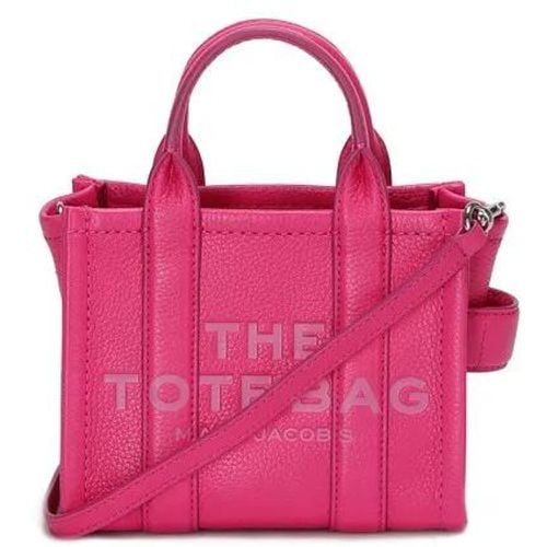 Totes & Shopper - Mini Leather Handbag With Logos - Gr. unisize - in Rosa - für Damen - Marc Jacobs - Modalova