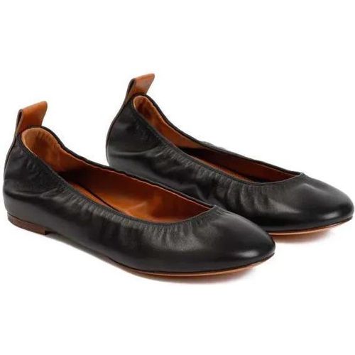 Loafers & Ballerinas - Black Lambskin Nappa Ballerina - Gr. 36 (EU) - in - für Damen - Lanvin - Modalova