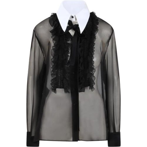 Rouches Shirt - Größe 44 - alberta ferretti - Modalova