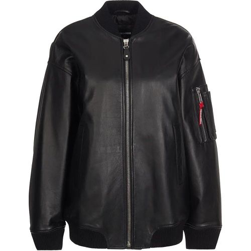 LEATHER OVERSIZE BOMBER - Größe I38 - Dsquared2 - Modalova