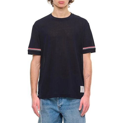 Ribbed Cuff T-Shirt - Größe 3 - Thom Browne - Modalova