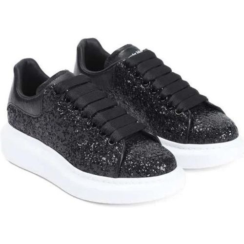 Low-Top Sneaker - Black Leather Sneakers - Gr. 39,5 (EU) - in - für Damen - alexander mcqueen - Modalova