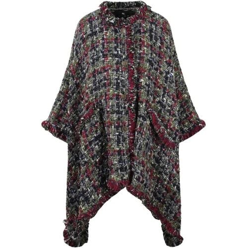 Multicolor Tweed Poncho - Größe ONE SIZE - ETRO - Modalova