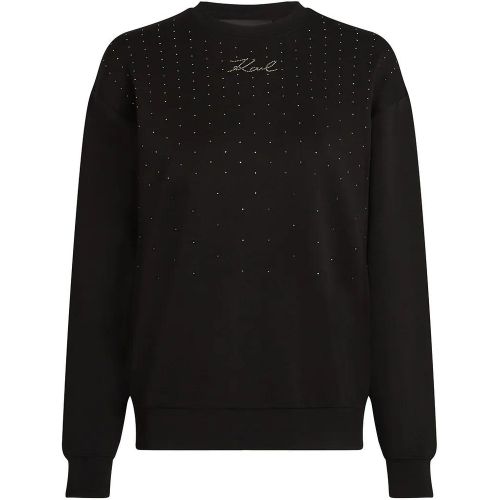 Sweatshirt mit Strass - Größe L - Karl Lagerfeld - Modalova