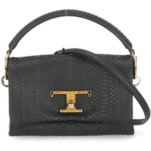 Crossbody Bags - Black Python Leather Bag - Gr. unisize - in - für Damen - TOD'S - Modalova