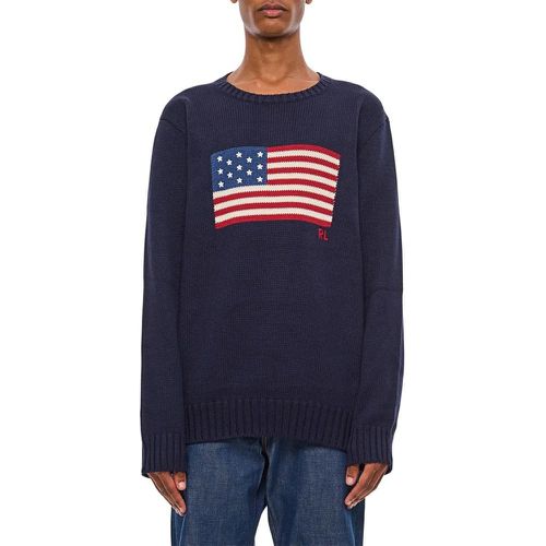 Ls Cn Flag-Long Sleeve-Pullover - Größe L - blau - Polo Ralph Lauren - Modalova