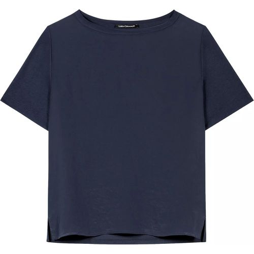 T-Shirt mit Jersey-Rücken - Größe 36 - blau - LUISA CERANO - Modalova