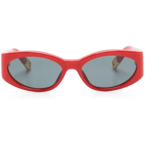 Sonnenbrille - Oval Frame Sunglasses - Gr. unisize - in Rot - für Damen - Jacquemus - Modalova