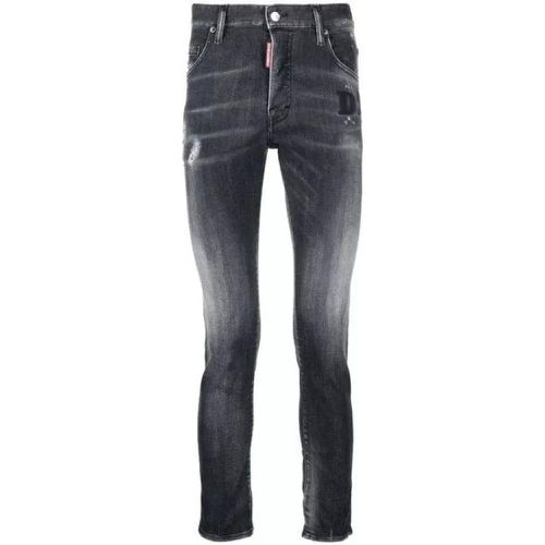 Faded Skinny-Fit Denim Jeans - Größe 48 - gray - Dsquared2 - Modalova