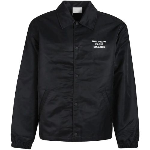 Slogan Jacket Black - Größe M - Drôle De Monsieur - Modalova
