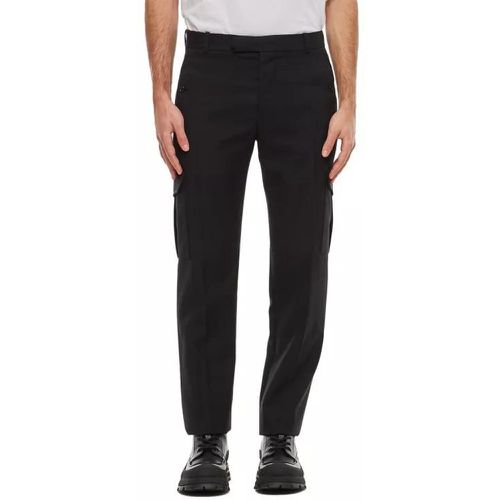 Wool Gabardine Trousers - Größe 48 - alexander mcqueen - Modalova