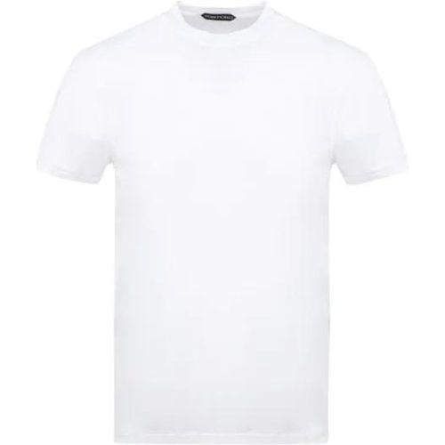 White Basic T-Shirt - Größe 46 - Tom Ford - Modalova