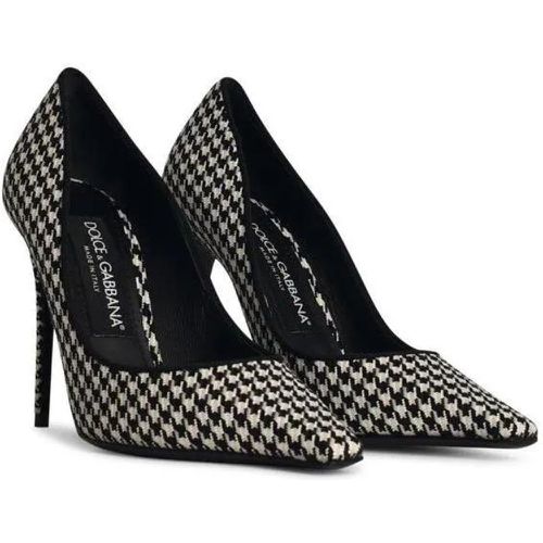 Pumps & High Heels - Black Viscose Blend Leather Pumps - Gr. 36 (EU) - in - für Damen - Dolce&Gabbana - Modalova