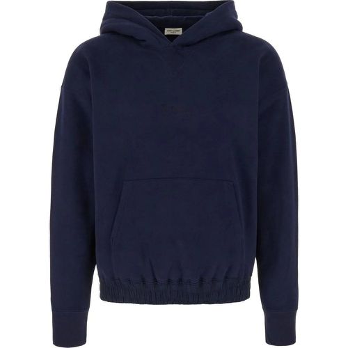 Navy cotton sweatshirt - Größe L - Saint Laurent - Modalova